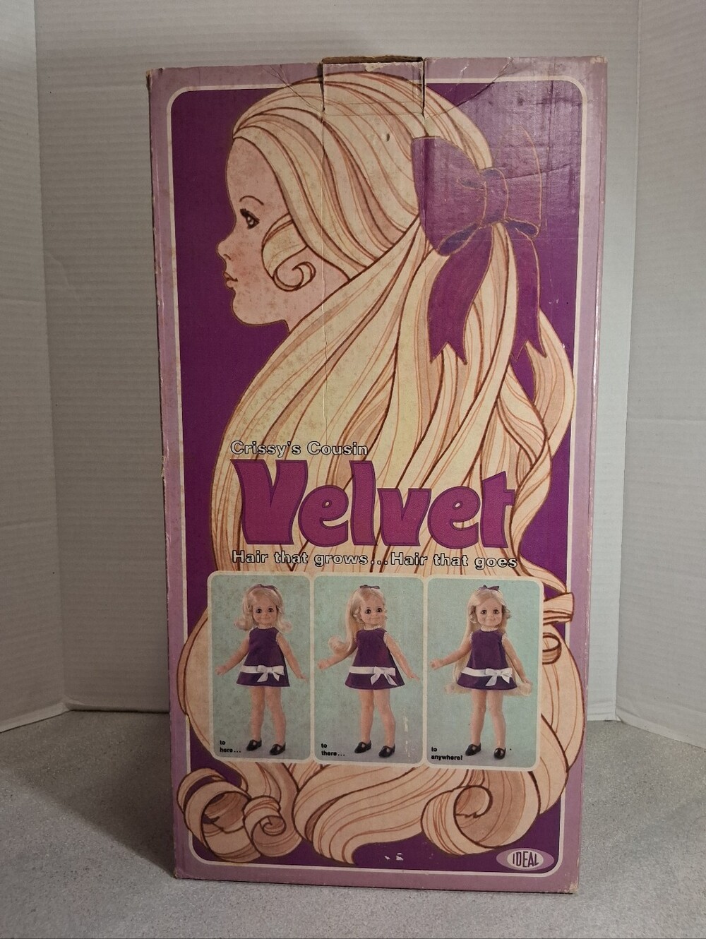 Vintage Ideal Crissy Cousin Velvet Doll 1969 With Box